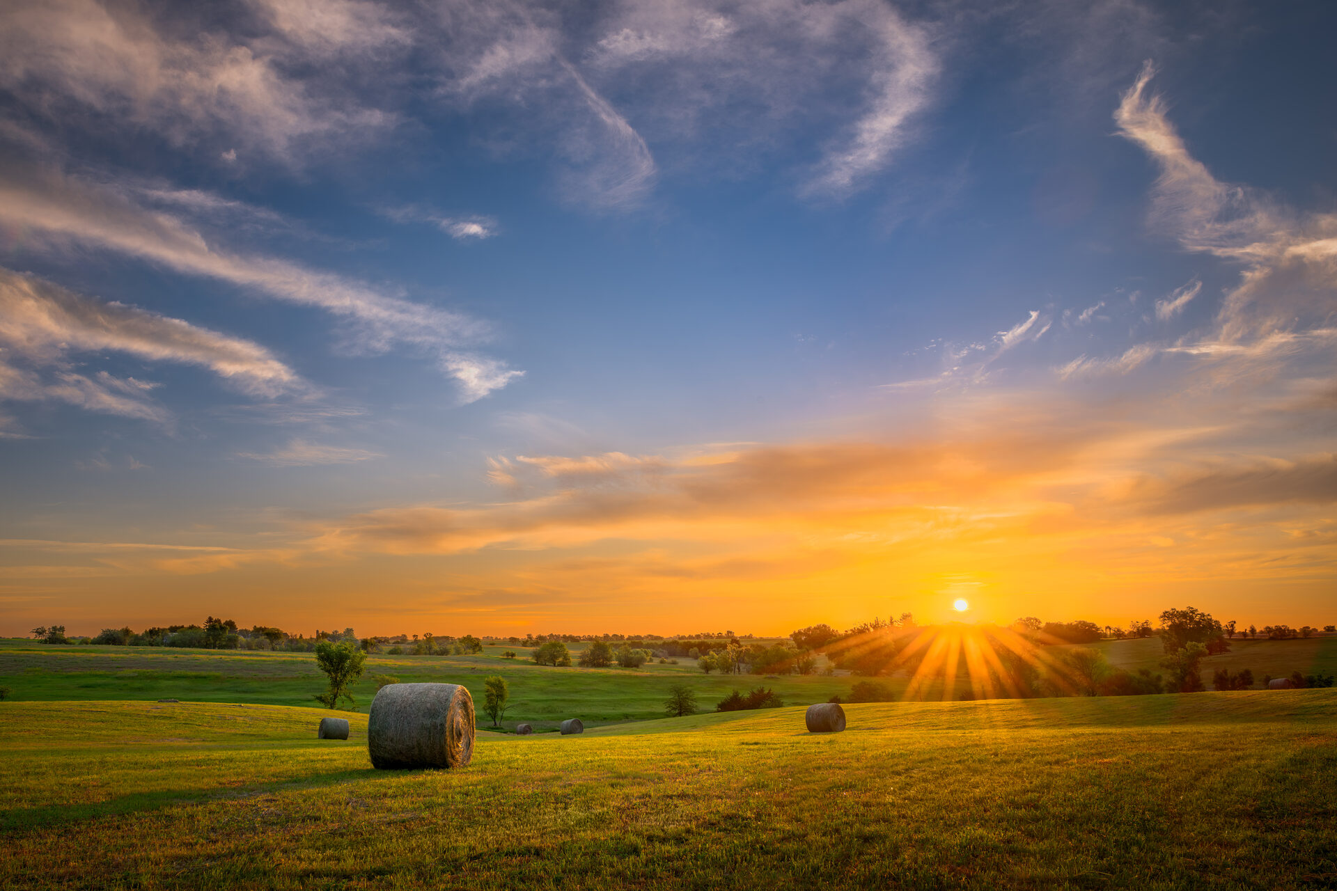 Iowa countryside surrounding the growing Vedic Village community